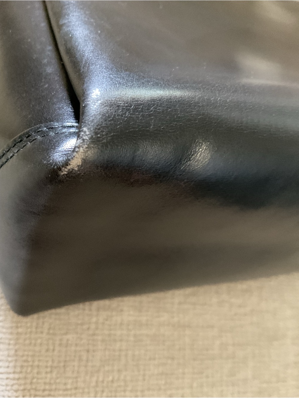 Gucci Vintage Kelly Black Leather Bag - Picture 7 of 9